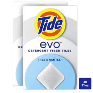 Tide Evo Free & Gentle Laundry Detergent Tiles - 40ct - 1 of 4