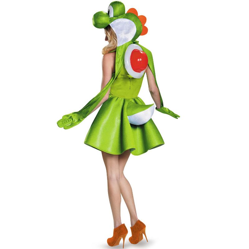 Super Mario Yoshi Female Adult Costume, Teen (7-9), 2 of 4