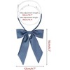 Elerevyo Women's Pre-Tied Solid Color Western Ribbon School Uniform Bow Ties - 2 of 4
