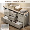 AMERLIFE Farmhouse Dresser with Sliding Barn Doors - 4 of 4