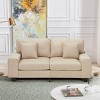 EROMMY 70.9" Linen Loveseat Sofa,Upholstered Loveseat Couch With 2 Extra Soft Cushions & Convenient Side Storage,Comfortable And Stylish Two-Seater - 2 of 4