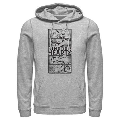 Men S Kingdom Hearts 3 Action Panels Pull Over Hoodie Target