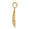 Black Bow Jewelry 14k Yellow or White Gold Small Filigree Teardrop Pendant, 13mm - 2 of 4