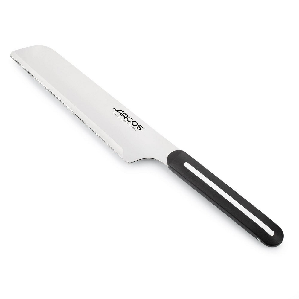 Arcos Linea Chef Knife Black: 7" Stainless Steel Blade, Polypropylene Handle, Hand Wash, 10-Year Warranty