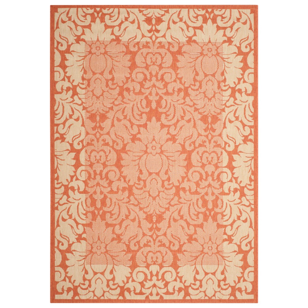 4'X5'7in Violetta Outdoor Rug Terracotta/Natural - Safavieh