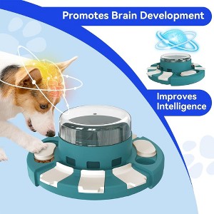 KADTC Interactive Dog Puzzle Toy 2-in-1 Slow Feeder & Treat Dispenser for Mental Stimulation & Boredom Relief - 1 of 4