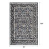 8x10 Vintage Persian Washable Rug - Ultra Thin Foldable, Low Pile Non-Shedding (Blue) - 3 of 4