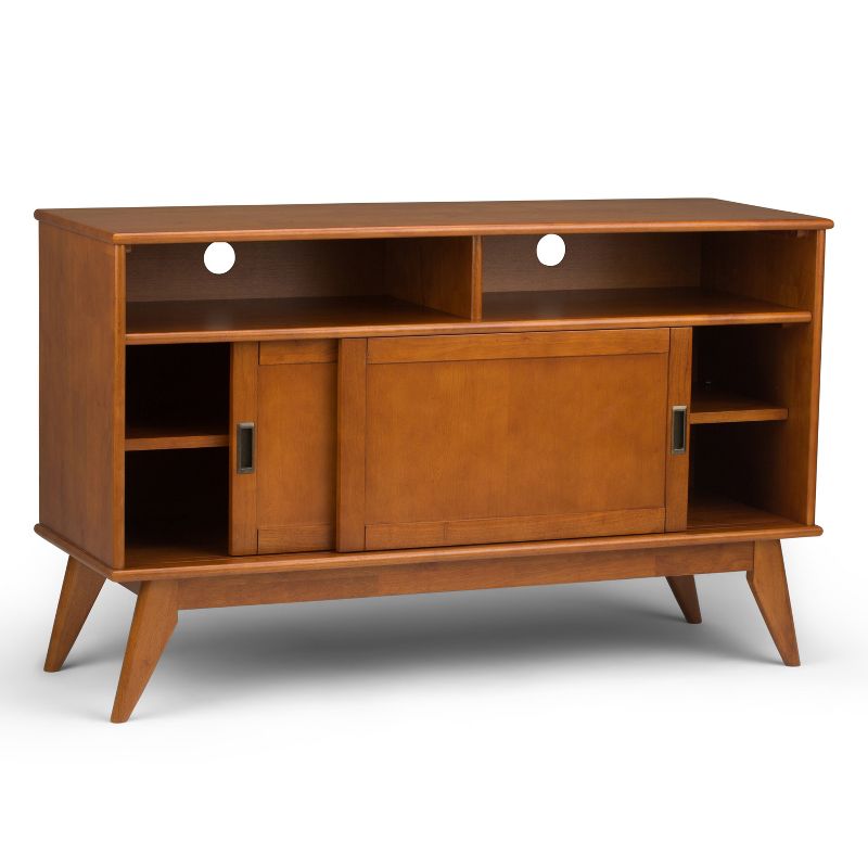 Tall Tierney Solid Hardwood Mid Century TV Stand for TVs up to 60&#34; Dark Brown - WyndenHall, 4 of 12