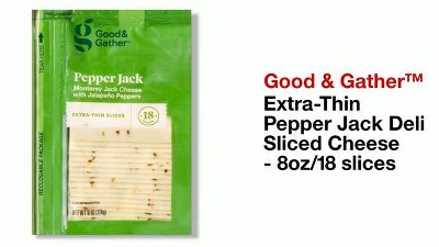 Brand - Happy Belly Sliced Pepper Jack Cheese, 10 Slices, 8