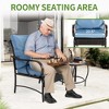 HOMEFUN 3 Pieces Patio Set Outdoor Wicker Furniture Sets Modern Rattan Chair Conversation Sets with Coffee Table - 3 of 4