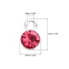 Unique Bargains Metal Bulk Elegant DIY Crafts Jewelry Making Birthstone Pendant 50 Pcs - 2 of 4