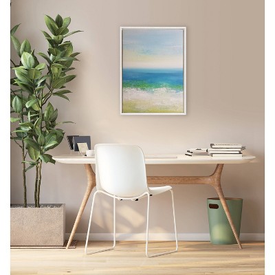 White Beaded Framed Canvas for Kids' Art Projects, 18" x 24"