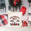 City Creek Prints Christmas Vibes Checkered Canvas Tote Bag - 15x16 - Natural - 2 of 2