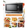 COMMERCIAL CHEF Microwave 1.3 Cu Ft with 10 Power Levels, Microwave with Push Button Door Lock, 1000W Countertop Microwave with Timer and Digital Controls - 2 of 4