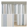 SEVOBAL Shower Curtain Cotton Printed Bathroom Curtain with Chenille Trim, Waterproof Linen for Bath Tub, Multicolored, 72"*72"*0.13" - 2 of 4
