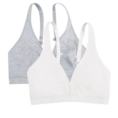 Buy Grey & White Non-Wired Comfort Lounge Bra 2 Pack 38DD, Bras