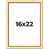 PosterPalooza | Simple Gold Picture Frame - UV Acrylic, Foam Board Backing, Hanging Hardware - 2 of 4