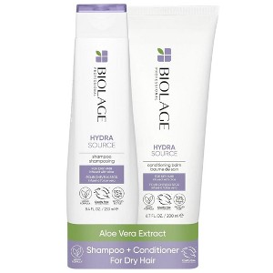 Matrix Biolage HydraSource Shampoo (8.5 oz) & Conditioner (6.7 oz) | Hydra Source for Hair Softness | Hydrate DUO SET Kit Hydrating - 1 of 4