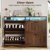 Shoe Storage Cabinet with 2 Flip Drawers & RGB Lights, Narrow Shoe Rack Organizer - 3 of 4