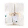 50"x60" 300 Recycled Fluffie Throw Blanket Light Cream - Berkshire Blanket & Home Co. - 2 of 3