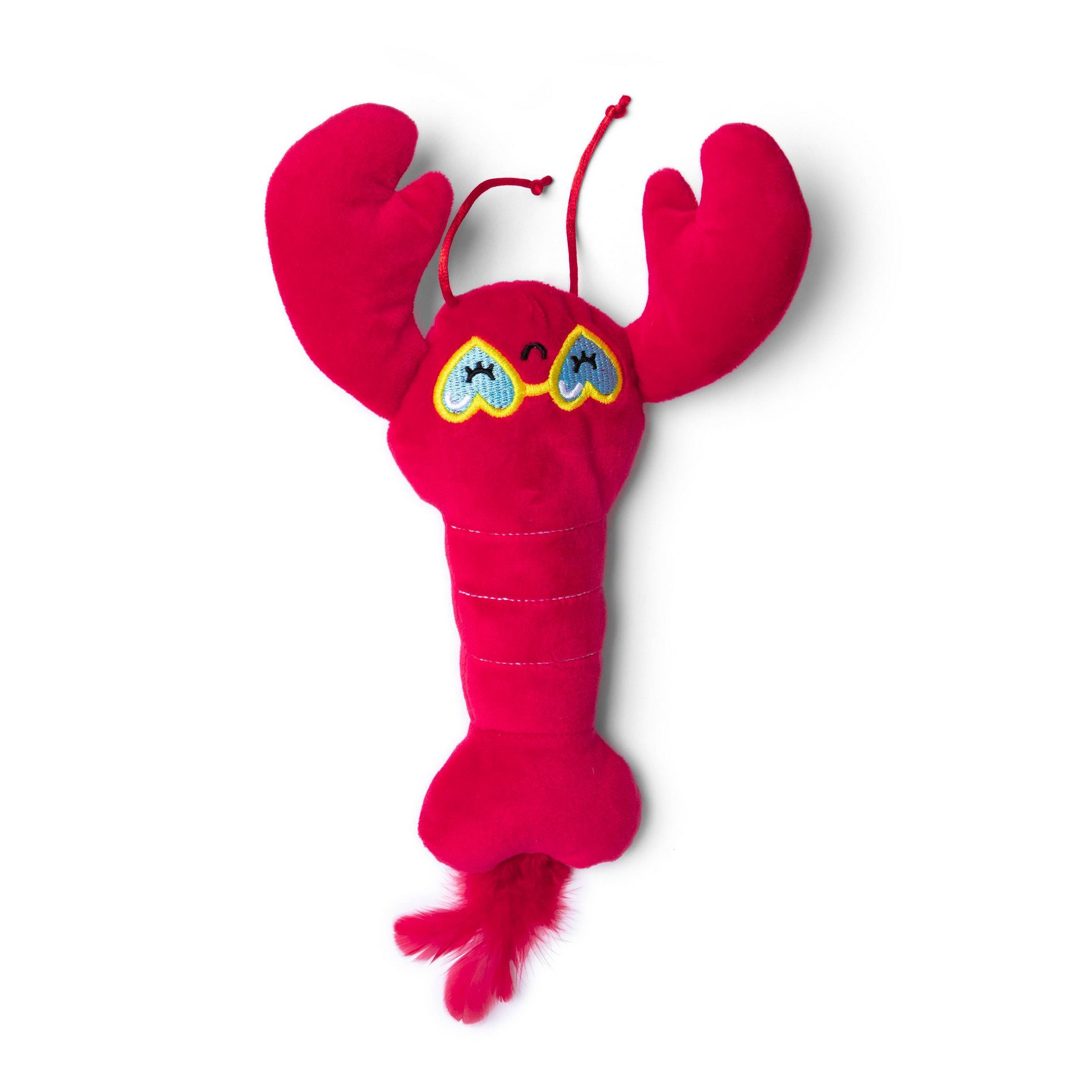 Quirky Kitty Lobster Kicker Plush Cat Toy