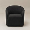 KINWELL Boucle Upholstered Swivel Barrel Accent Armchair - 4 of 4