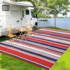 Outdoor Rug Waterproof Plastic Straw Rug Camping Rug for Patio Reversible Mat UV-Resistant Outdoor Carpet for Porch, Deck, Backyard, Balcony - 3 of 4