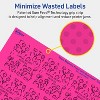 Avery Neon Magenta Paper Labels, 2-1/8" x 2-1/8" Square - 4 of 4