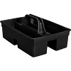 Rubbermaid Commercial Executive Carry Caddy 2-Compartment Plastic 10 3/4"W x 6 1/2"H Black 1880994 - 2 of 2