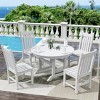 WestinTrends 5 Piece Outdoor Patio Dining Set Outdoor Round Table and Chair Set - 2 of 2