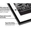 Americanflat 11x14 Picture Frame with Shatter-Resistant Glass, Use as 8x10 Frame with Mat or 11x14 Frame Without Mat, Streamline Collection, Black - 3 of 4