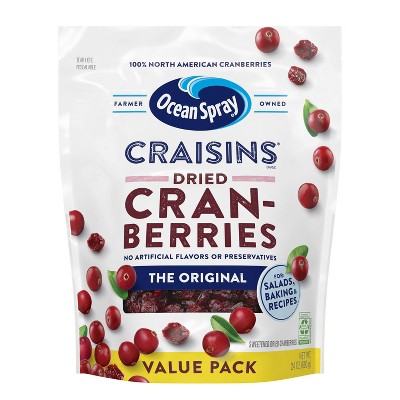 Ocean Spray Dried Cranberries Value Pack 24oz : Target