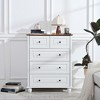 KTMBDW White Drawer Wood Dresser, Wooden Chest of Drawers for Bedroom, Storage Cabinet and Organizer Drawers for Living Room, Hallway, Closet - 2 of 4
