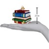 Old World Christmas Blown Glass Ornament for Christmas Tree, Stack of Books - 3 of 3