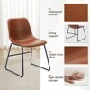 SEVOBAL Accent Chairs, Dining Chairs Set of 4, Kitchen & Dining Room Chairs Dining Chairs, Brown,22"*20.5"*33.9" - 3 of 4