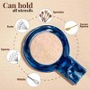 Folkulture Spoon Rest or Spoon Holder | (7 x 5") Resin Spoon Rest for Stove Top or Kitchen Utensils Holder for Home (Blue) - 4 of 4