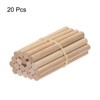 Unique Bargains Arts Garden Christmas Decoration Round Natural Wood Sticks 20 Pcs - 3 of 4