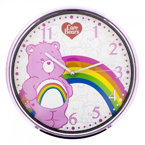 Care Bears Cheer Rainbows 12" Analog Wall Clock - 1 of 1