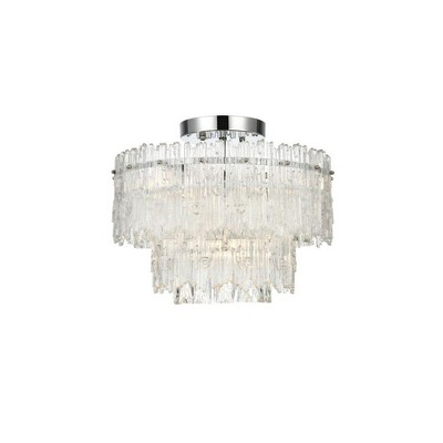 Elegant Lighting Emilia 4 - Light Flush Mount in  Chrome