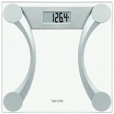 Taylor Glass Digital Scale Instant Read Navy/Silver 400lbs 5301386