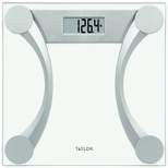 Taylor Precision Products Instant Read 400-lb Capacity Glass and Metallic Bathroom Scale