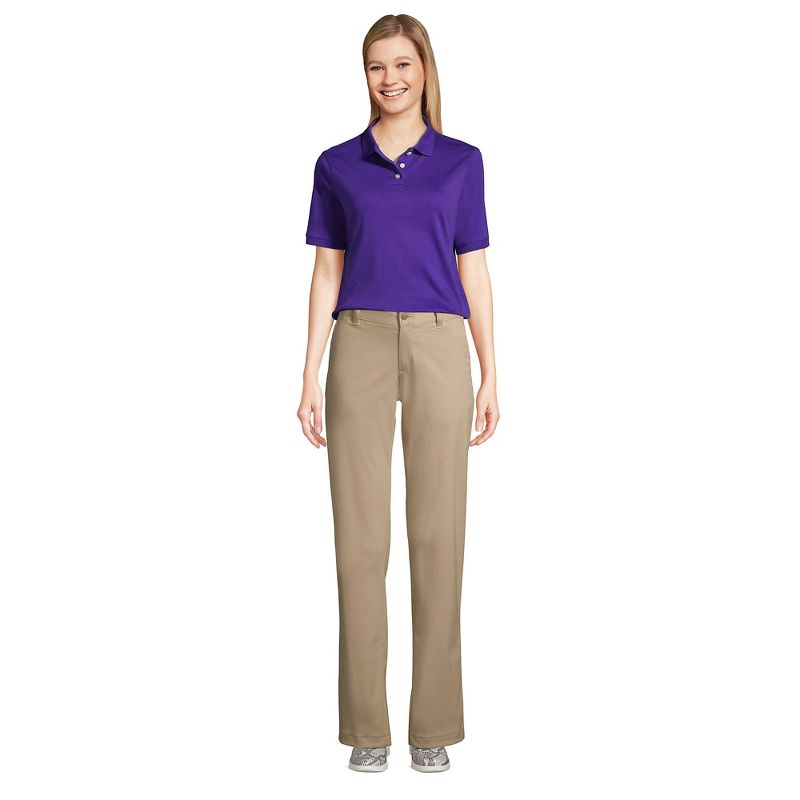 Lands' End School Uniform Women's Short Sleeve Interlock Polo Shirt, 4 of 6