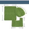 Ben&Jonah Elegant 3 Piece Bath Rug Set Elegant 1 Bath Rug (18" x 30"), 1 Contour Mat and 1 Toilet Seat Cover (APX 18" x 18") - 2 of 3
