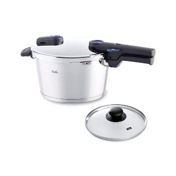 T-fal Clipso Stainless Steel Cookware, Pressure Cooker, 6.3 quart