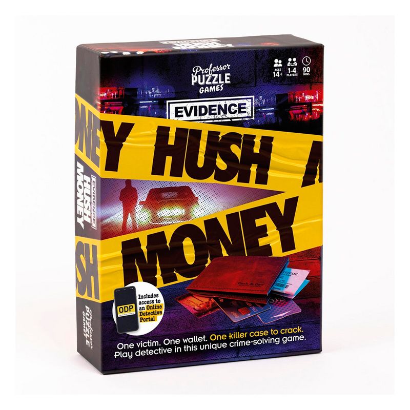Professor Puzzle Evidence Hush Money Crime-Solving Game | Digital Hybrid, 1 of 4