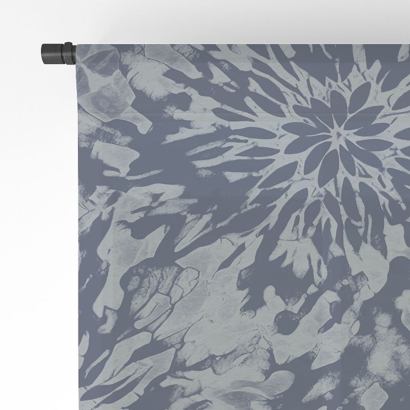 Emanuela Carratoni Blue Tie Dye Set of 2 Panel Sheer Window Curtain - Deny Designs, 4 of 7