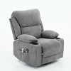 Remote Power Lift Heated Massage Recliner Chair for Seniors,37.4"W Corduroy Sofa with Cup Holder & Side Pockets for Living Room-Baofuwish - 2 of 4