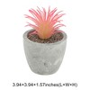 Unique Bargains Artificial Plants Mini Air in Pulp Plastic Red 2.36"x2.36"x3.54" 1 Pcs - 3 of 4