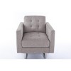 NicBex Linen Accent Chair,Upholstered Living Room Chairs with Tufted Cushions and Metal Legs,Modern Armchair,Accent Chairs for Living Room - 3 of 4