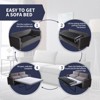 Mjkone Modern Velvet  2-in-1 Pull Out Sleep Sofa Bed - 3 of 4